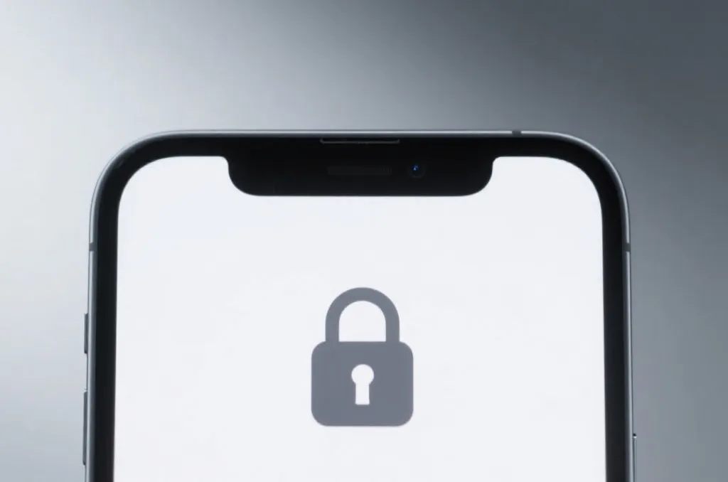 Sleek smartphone showing secure verification process and tech editorial look